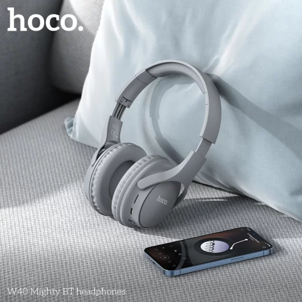 Casti Wireless Hoco W40 Mighty (TWS) [Gray]